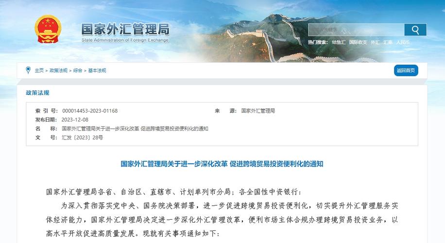 个人外汇新_取消外商直接投资前期费用基本信息登记_深化跨境投融资外汇管理改革