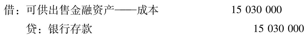 可供出售金融资产公允价值变动记录错误_购入债券属于什么总想科目_可供出售金融资产账务处理方法