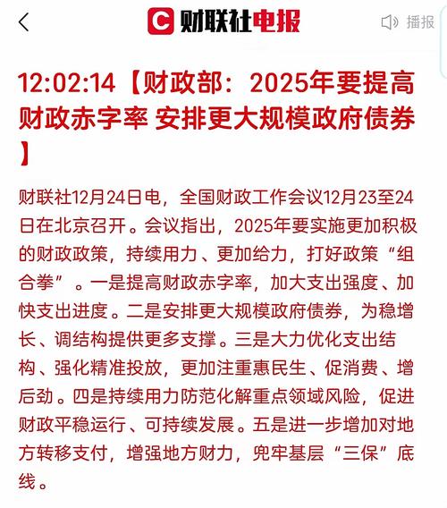 提高赤字率具体数据待公布_2025年财政政策方向清晰明确_财政资金的杠杆作用